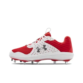 Under Armour Yard Cushioned Anti Slip Wear Resistant Breathable Lightweight Low Top Training Shoes Men's White Red
