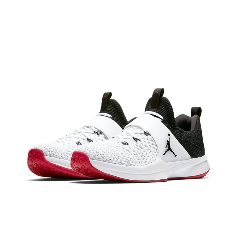 Jordan Trainer 2 Flyknit White Black Red-2