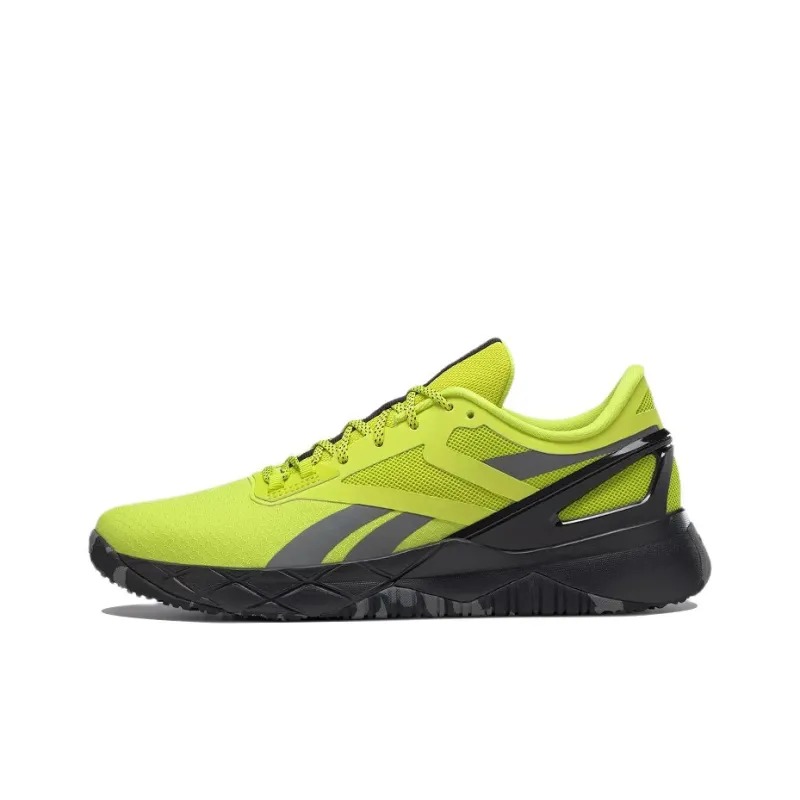 Reebok Nanofle TR Cushioning Anti-Slip And Wear-Resistant Low-Top Training Shoes Black Yellow-0