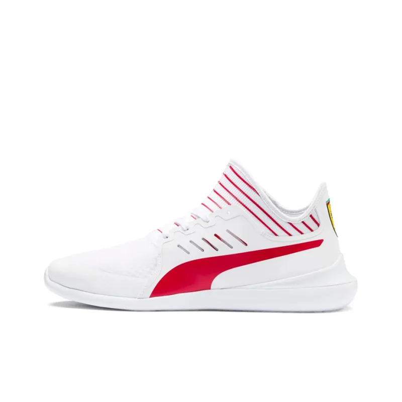 PUMA Ferrari Evo Cat Mace Low Top Running Shoes White/Red-0