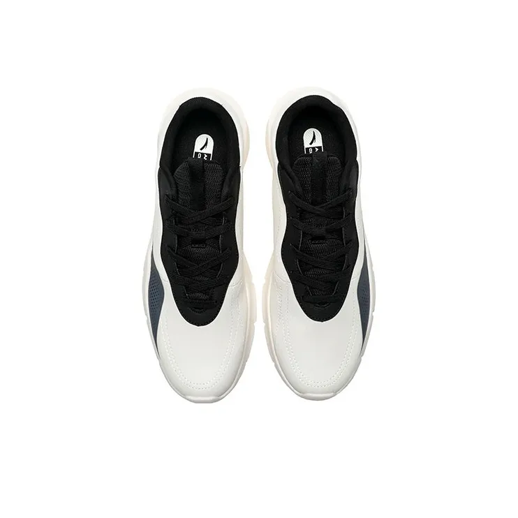Anta Variety Training Collection Abrasion Resistant Cushioning Low Top Training Shoes Men's White Gray Black-3