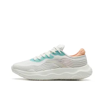 ANTA Variety Training Collection Training Shoes Women's Low Top Ivory White/River Aqua Blue