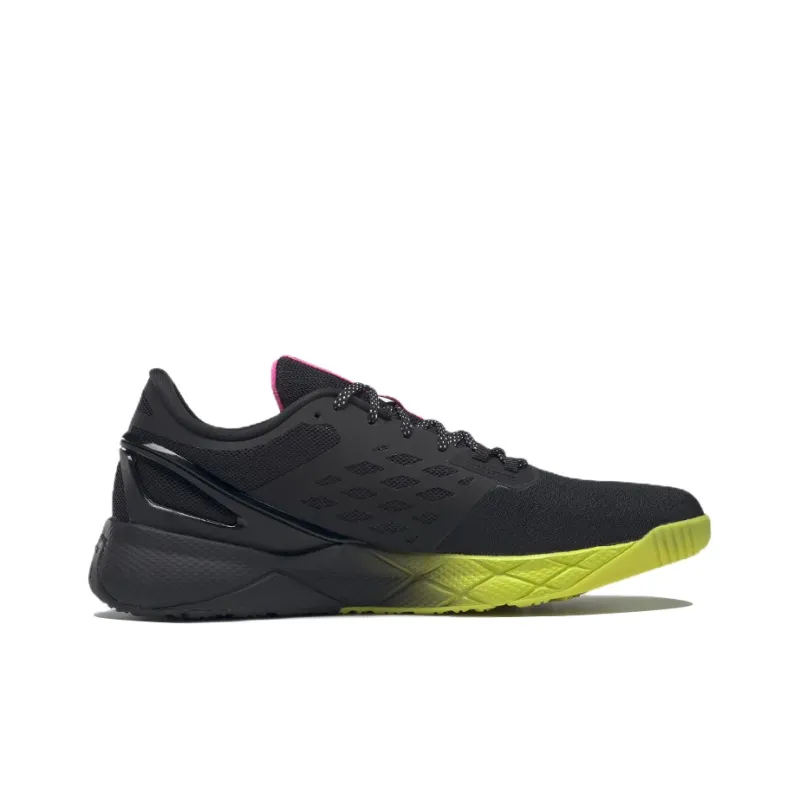 Reebok Nanofle TR Slip Resistant, Abrasion Resistant, Breathable Low Top Training Shoes Men's Black White-1