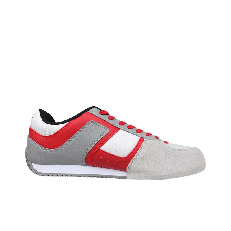 LiNing Cushioning Anti Slip And Wear Resistant Low Top Fencing Shoes Unisex Red White Gray-1
