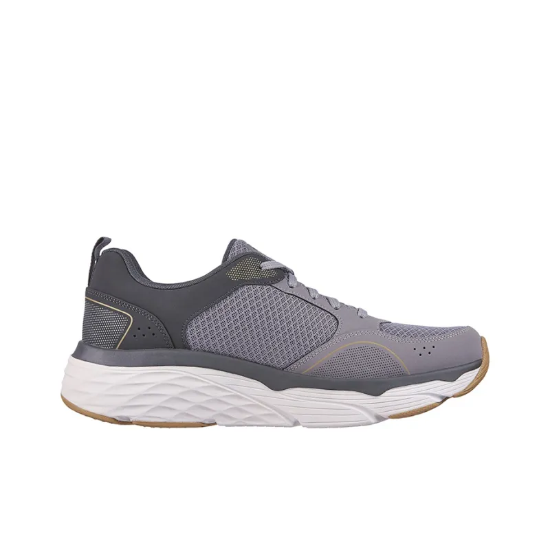 Skechers Max Cushioning Training Shoes Men Low Top Gray/Yellow-1