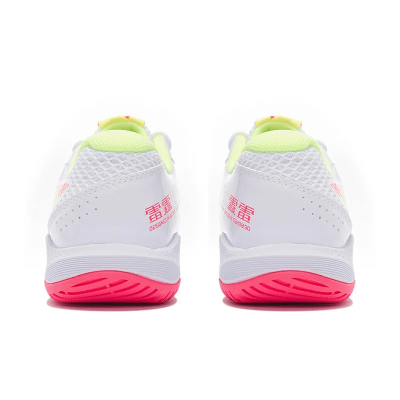 LiNing Badminton Series Abrasion Resistant Low Top Badminton Shoes Unisex Standard White-2