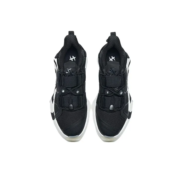 XTEP Shaolin Collection Anti Slip And Wear Resistant Breathable Low Top Training Shoes Men's Black-2