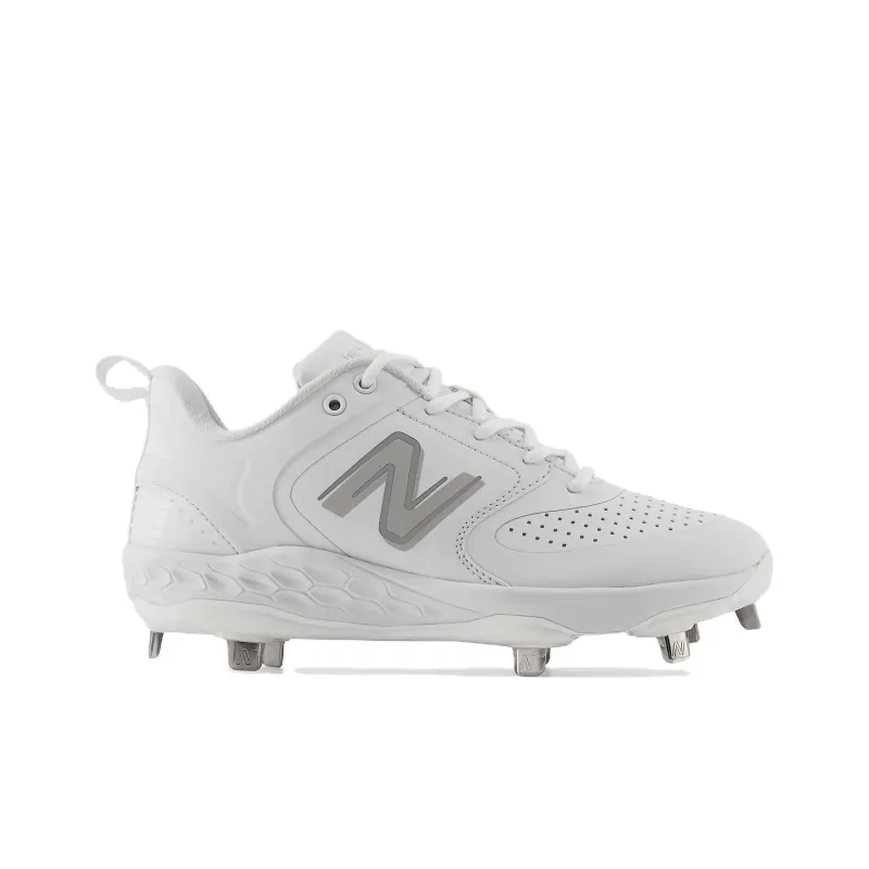 New Balance NB Fresh Foam X Velo V3 Metal Synthetics Cushioning Low Top Softball Shoes Women's White-1