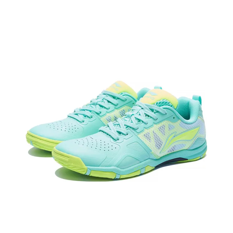 LiNing Cushioning Anti-Slip And Wear-Resistant Low-Top Table Tennis Shoes Unisex Neon Bright Green-2
