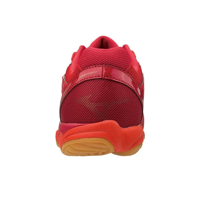 Mizuno Wave Rider 25 Wide Anti Slip Wear Resistant Low Top Volleyball Shoes Unisex Red-3