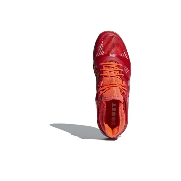 Adidas Wear-Resistant Low-Top Training Shoes Men's Red-4