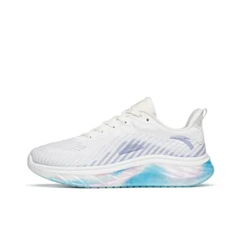 ANTA Training Shoes Women's Low-Top Ivory White/Willow Catkin Purple
