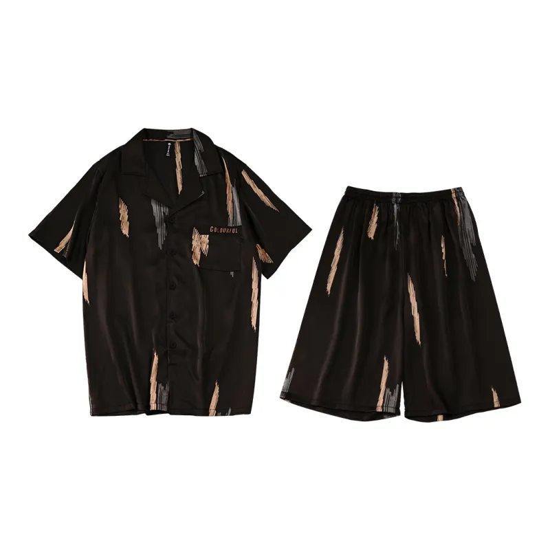 Same Language Men Pajama Sets-0