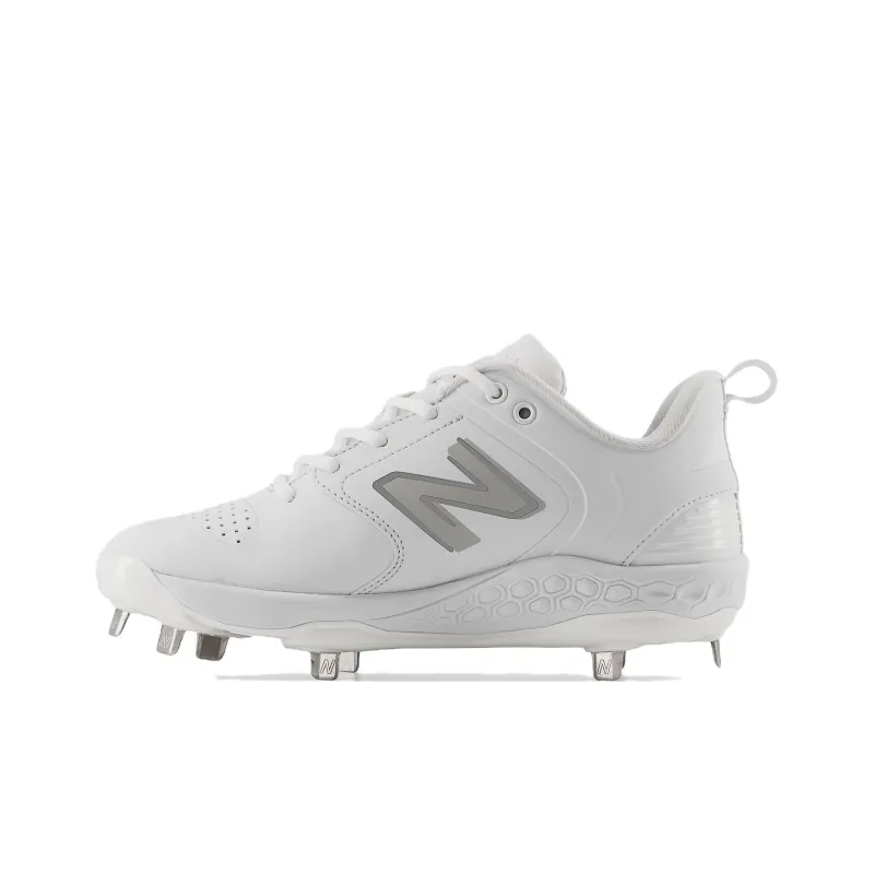 New Balance NB Fresh Foam X Velo V3 Metal Synthetics Cushioning Low Top Softball Shoes Women's White-0