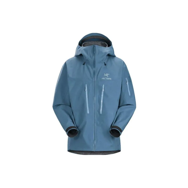 Arcteryx ALPHA SV Jackets Men Serene Blue/Serene S - POIZON 