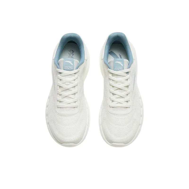 Anta Variety Training Collection Anti Slip Wear Resistant Low Top Training Shoes Ivory White Gray-2