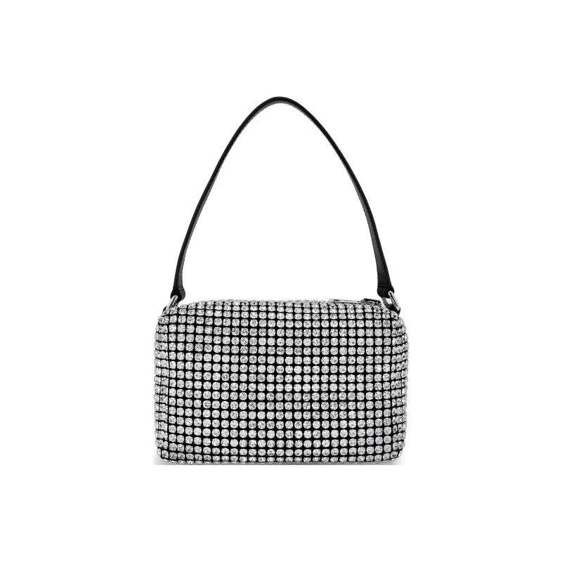 Alexander Wang Medium Wangloc Rhinestone embellished Clutch Bag-3