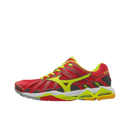 Mizuno Wave Tornado Training Shoes Men Low-Top Red/Yellow