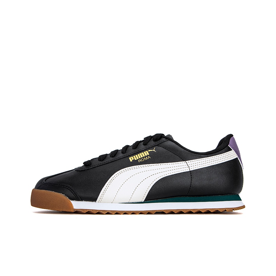 Puma Roma Basic Plus White Varsity Green POIZON