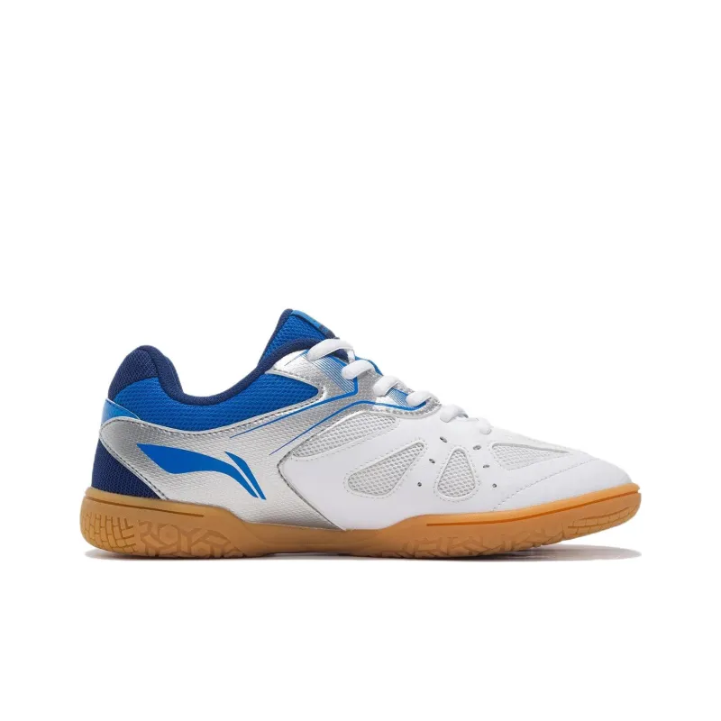 LiNing Cushioned Slip-Resistant Abrasion-Resistant Low-Top Training Shoes Women's White Blue-1