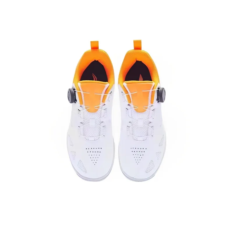 LiNing Durable Breathable Low-Top Training Shoes Unisex White Orange-1