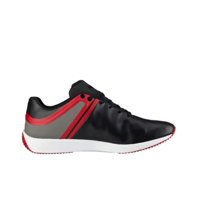 PUMA Ferrari Skin Anti-Slip Wear-Resistant Low-Top Training Shoes Men's Black Red-1