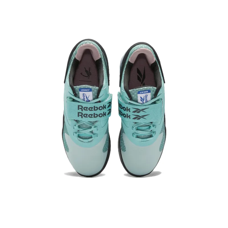 Reebok Legacy Lifter 2 Anti-Slip Wear-Resistant Low-Top Training Shoes Women's Blue Black-3