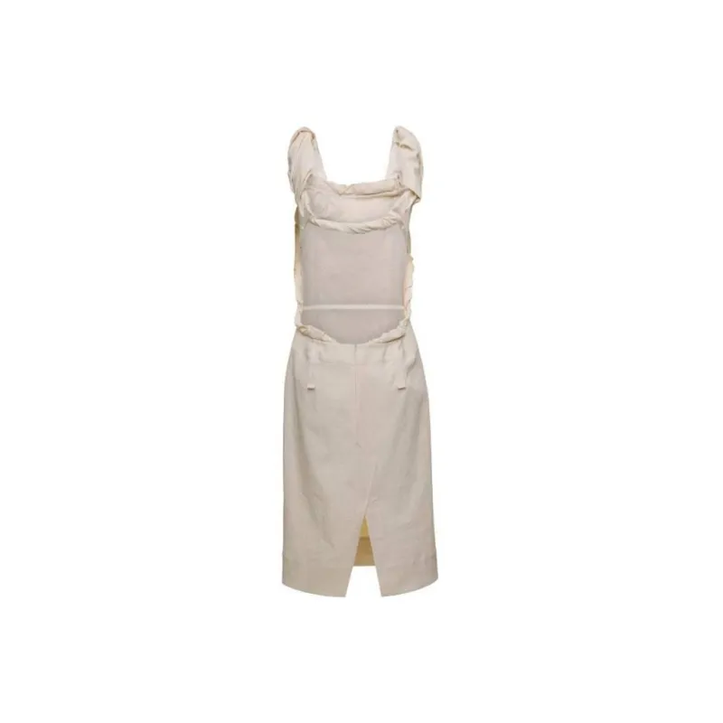 Jacquemus Open back Ruffle shoulder Dress-1