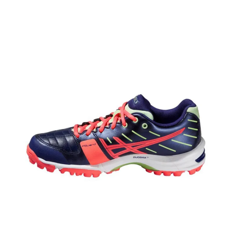 Asics Gel-Hockey Anti-Slip Wear-Resistant Low-Top Training Shoes Women's Blue Pink-0
