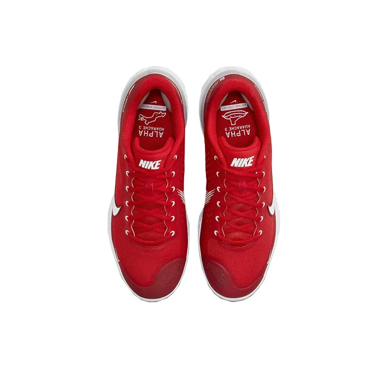 Nike Alpha Huarache Elite 3 Low 'University Red'-3