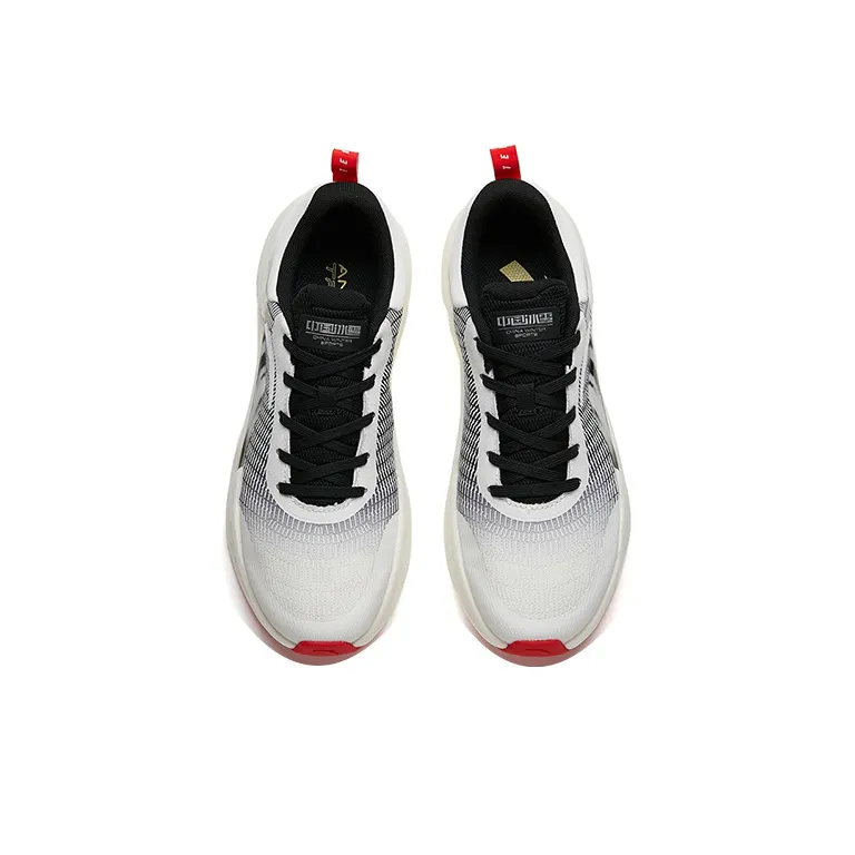 ANTA Training Shoes Men Low Top Ivory White/Black-2