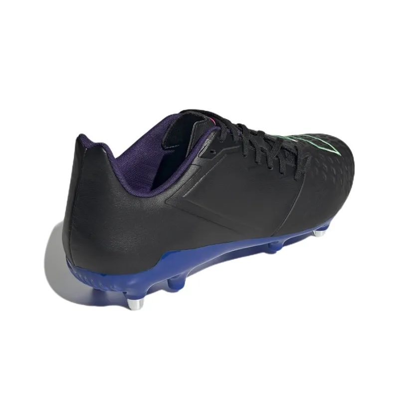 Adidas MALICE ELITE BOOTS SG Training Shoes Men Low-Top Black/Blue/Green-3
