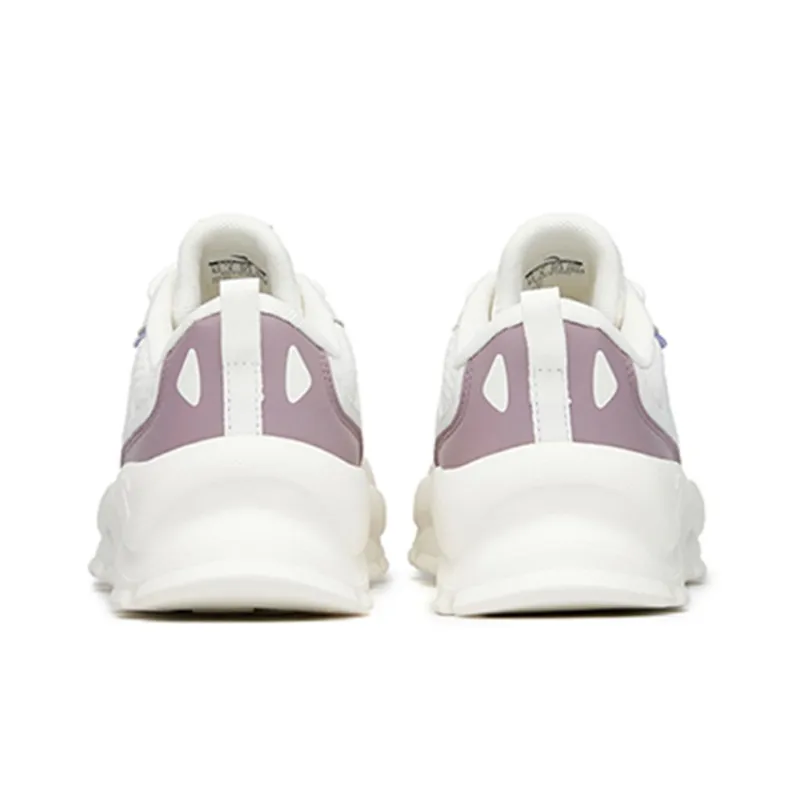 Anta Abrasion Resistant Low Top Training Shoes Women's White Purple-4