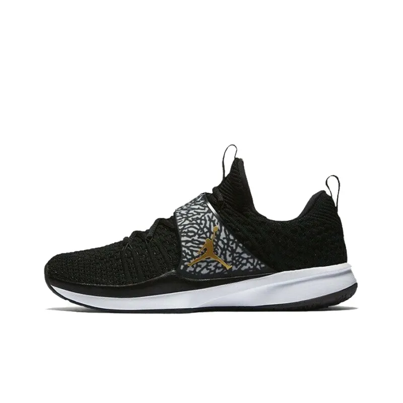 Jordan Trainer 2 Flyknit Black Metallic Gold-0
