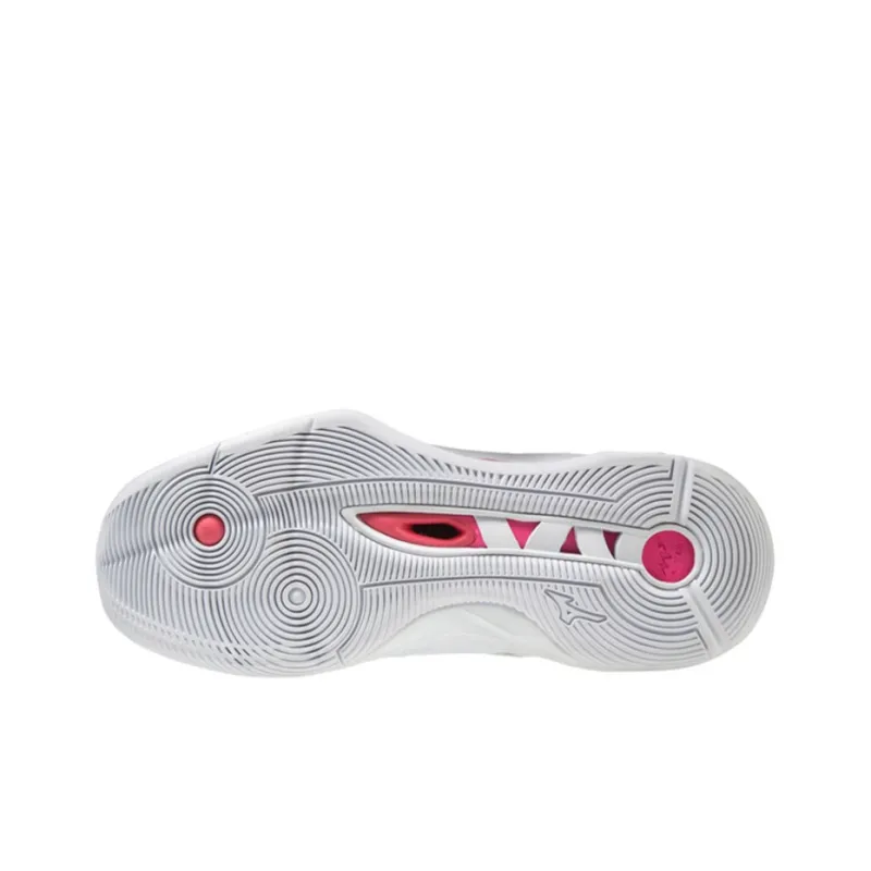 Mizuno Women's Wave Momentum 2 'White Pink'-3