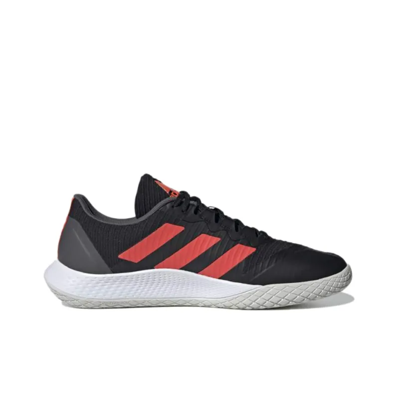 Adidas Forcebounce Handball Slip Resistant Low Top Training Shoes Men's Black Red-1