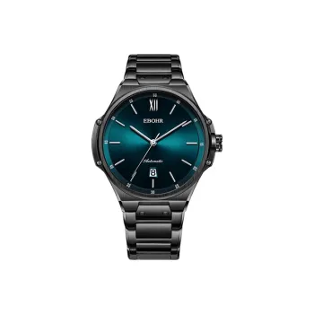 EBOHR Explorer Collection Mechanical Movement Stainless Steel Strap Watch Men's Watches Green Dial