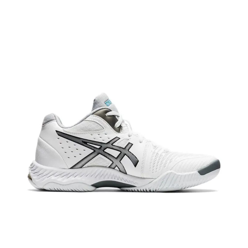 Asics Gel-Netburner Ballistic MT Ballistic FF MT 2 Anti-Slip Wear-Resistant Mid-Top Training Shoes Women's White Gray-1