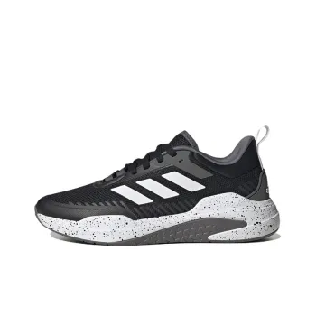 Adidas Trainer V Cushioned Anti Slip And Wear Resistant Lightweight Low Top Training Shoes Men's Black White