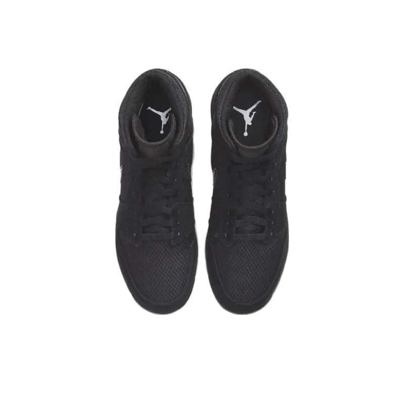 JORDAN 1 Retro High Mcs Triple Black Mesh And Nubuck-3