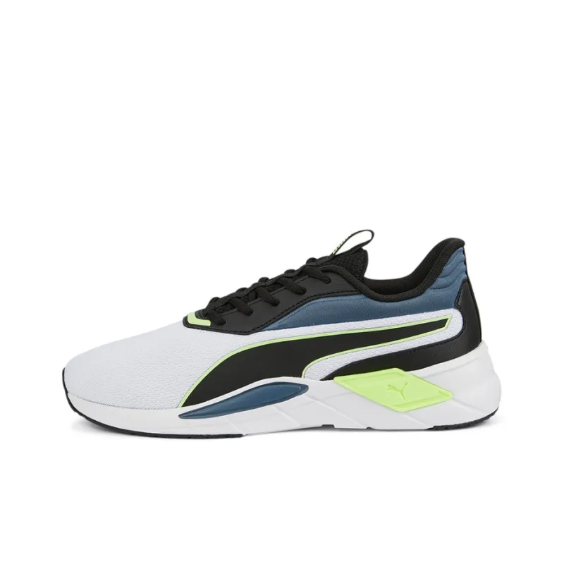 PUMA Smash V2 Le Anti-Slip Wear-Resistant Low-Top Training Shoes Men's White Blue Black-0