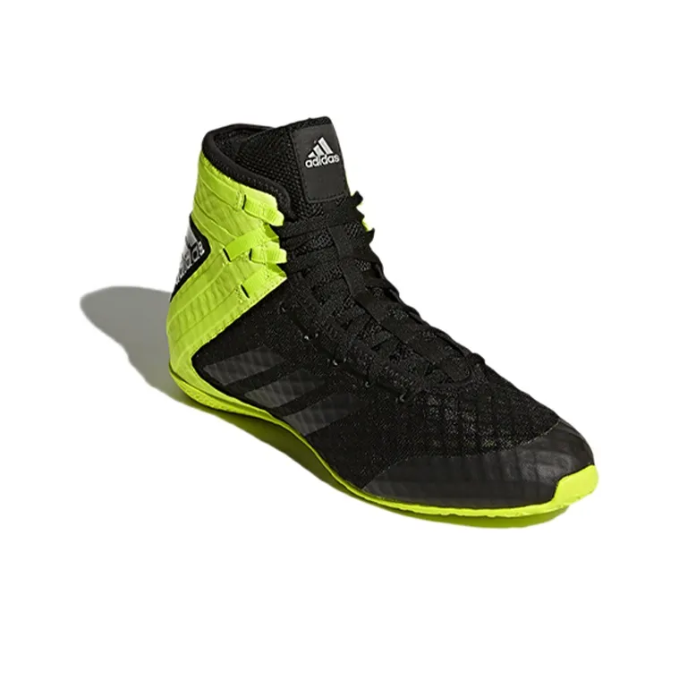 Adidas Speede Wear Resistant High Top Training Shoes Unisex Black Yellow-2