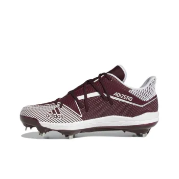 Adidas Adizero Afterburner 7 Cleats Anti-Slip Wear-Resistant Low-Top Training Shoes Men's Dark Red