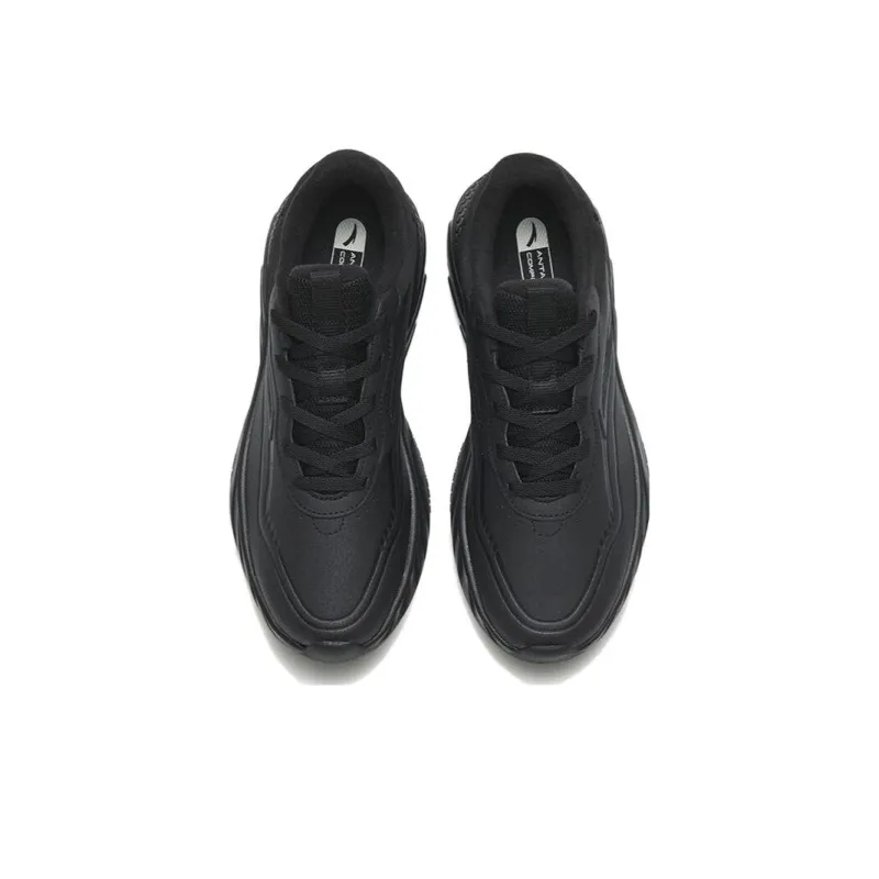 ANTA Variety Training Collection Training Shoes Men Low Top Leather Black Dial-3