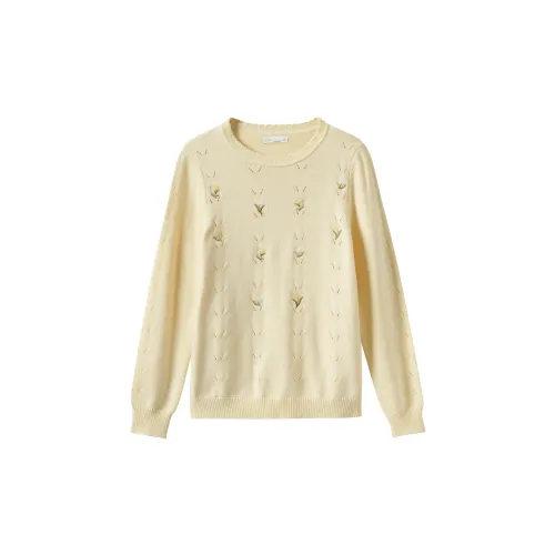 Inman Sweaters Women's Light Yellow