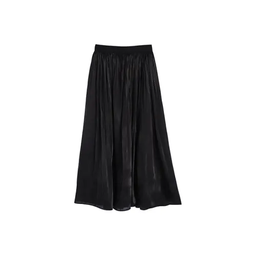 MINCOCROSEPEPPAR Casual Long Skirts Women's Black