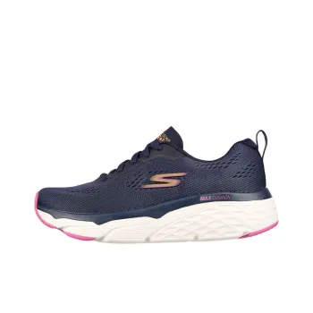 Skechers MAX CUSHIONING ELITE Training Shoes Women's Low-Top Navy Blue/Pink