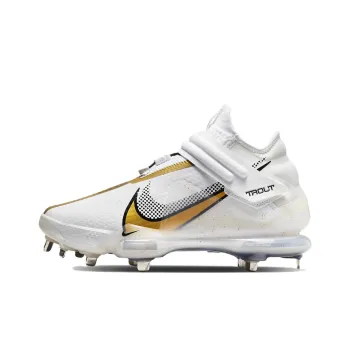 Nike Force Zoom Trout 7 Pro Mid 'White Metallic Gold'