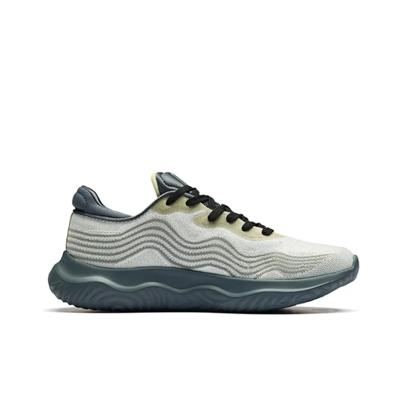 ANTA Quick Drying Collection Training Shoes Men Low Top Ivory White/Toffee Yellow/Gray-1