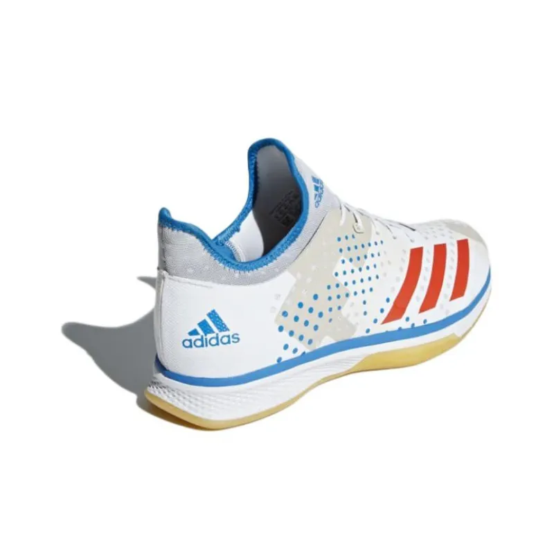 Adidas Handball Counterblast Bounce Wear-Resistant Low-Top Training Shoes Unisex White Blue Red-3